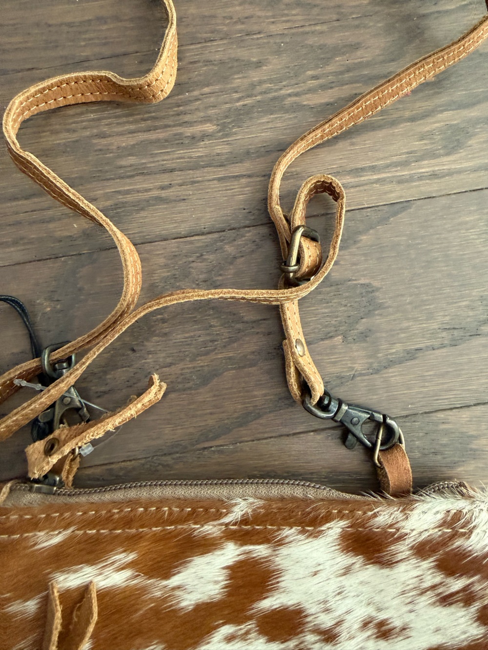 Myra Bag purse bag Cowhide Canvas Crossbody - Picture 10 of 16